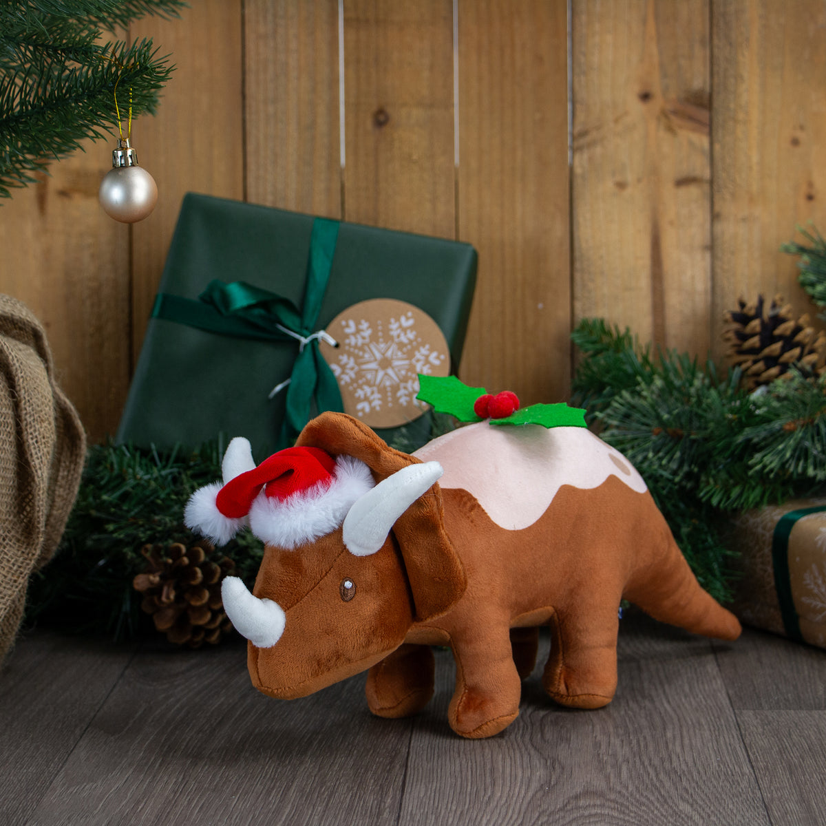 Ancol Xmas Toys 2026 Dex the Dino Christmas Pud <xmas>