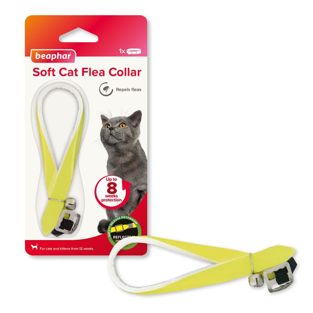 Beaphar Soft Cat Flea Collar Reflective Yellow