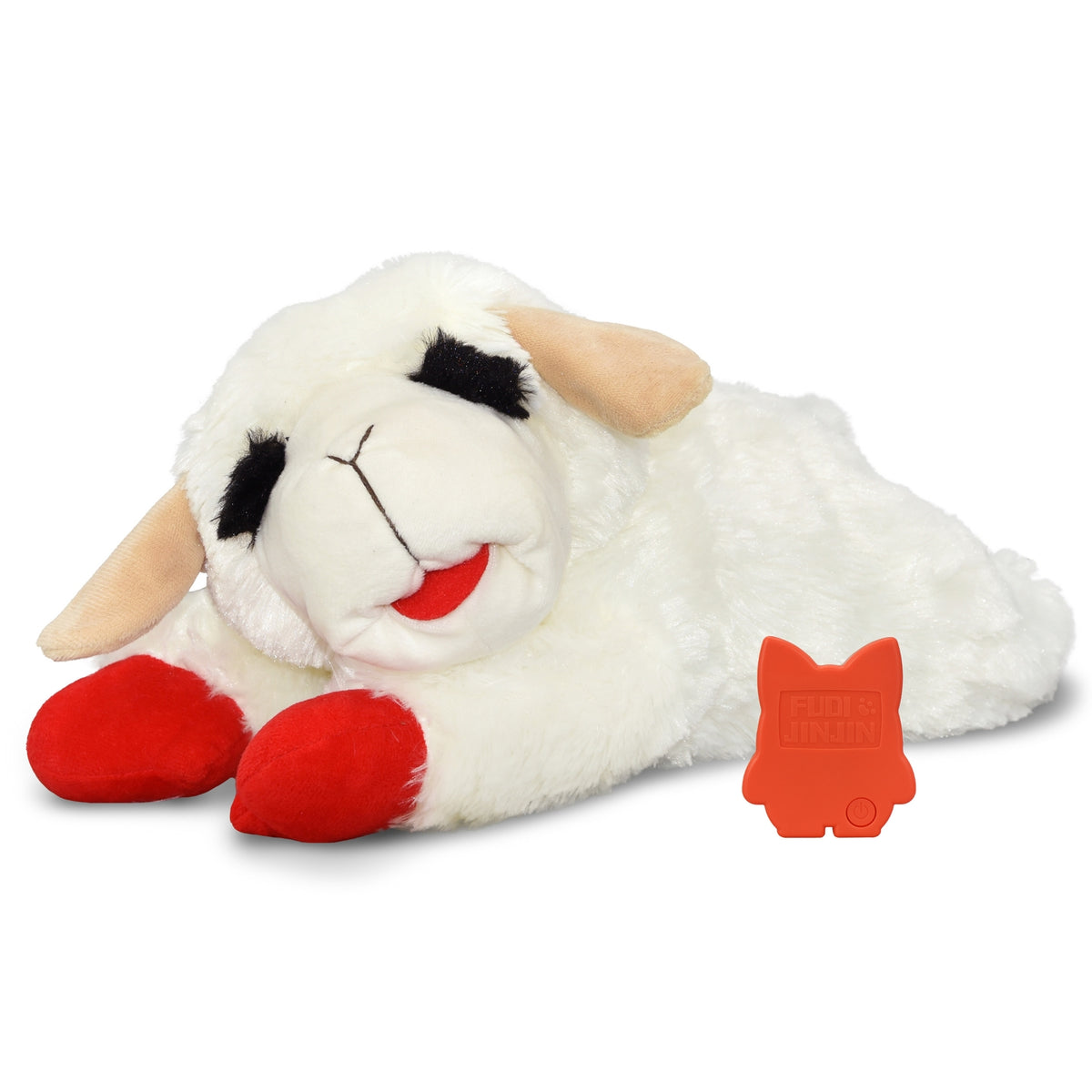 Multipet Lamb Chop Love with Heartbeat Calming Dog Toy