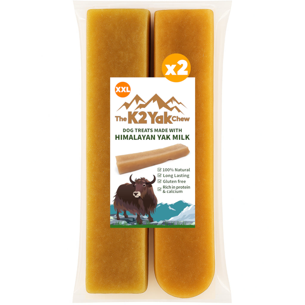 K2 Yak Chews Long Lasting Natural Dog Treats XX-Large (Jumbo)