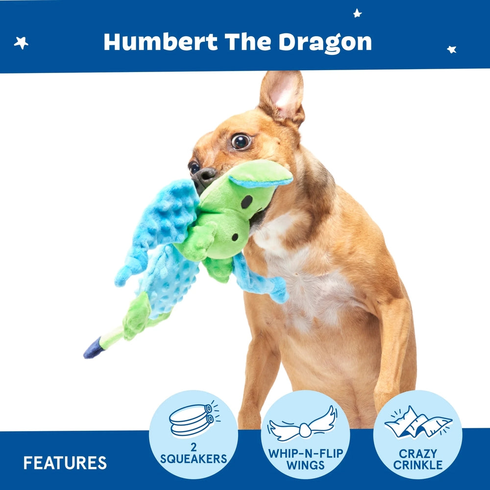 BARK Humbert The Dragon Plush Dog Toy