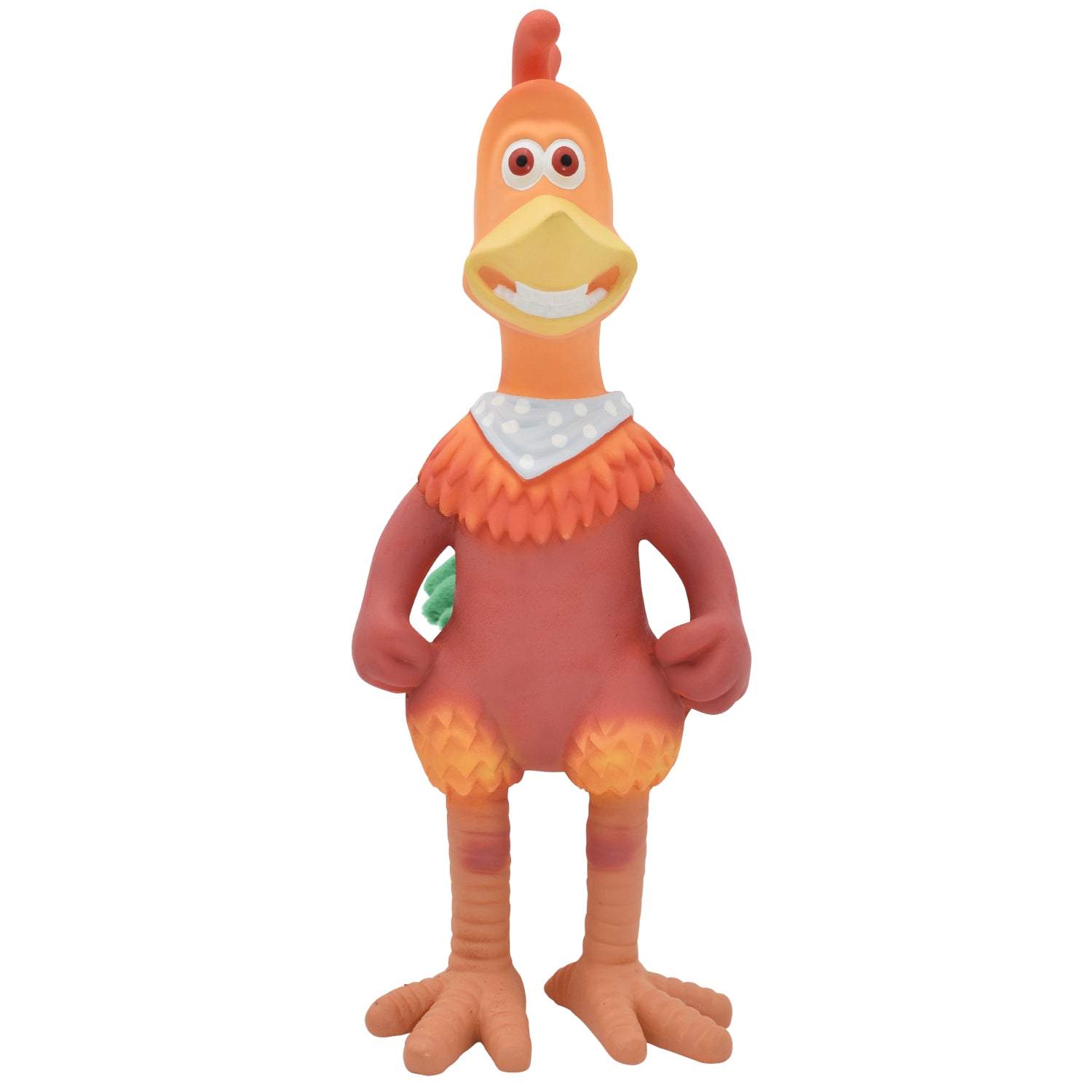 Multipet Chicken Run Rocky Latex Dog Toy | Durable Squeaky Rubber Toy