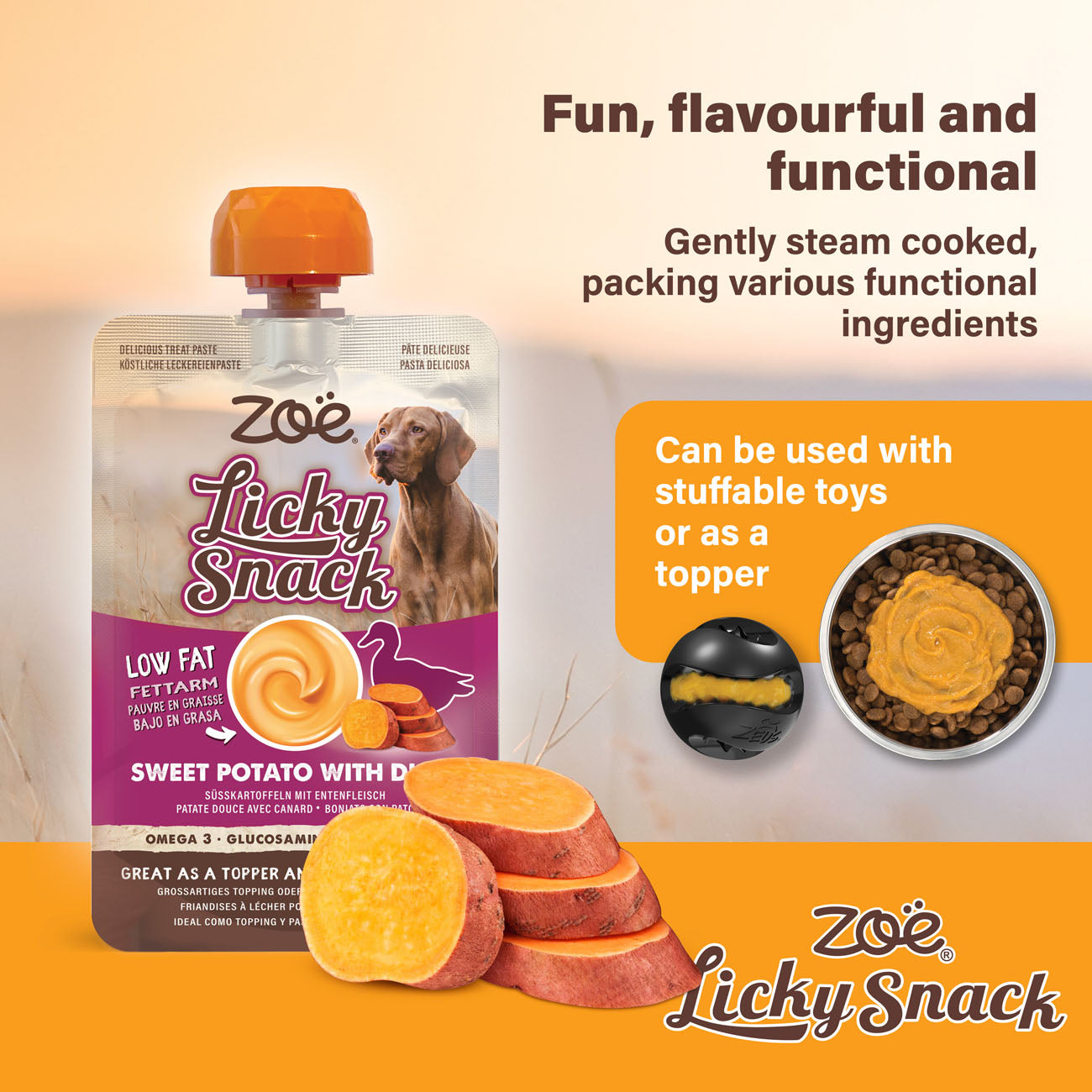 Zoë Licky Snack Sweet Potato & Duck 85g