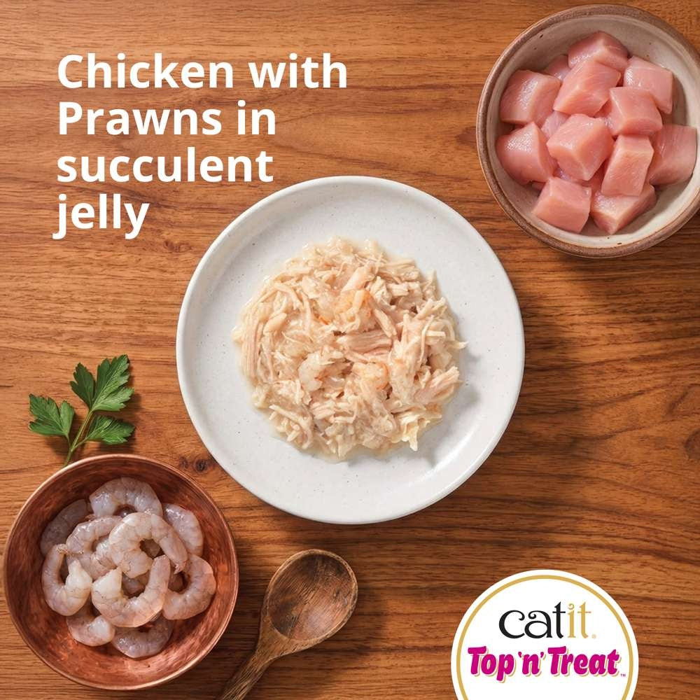 Catit Top n Treat Chicken & Shrimp 8 Pack (24x60g)