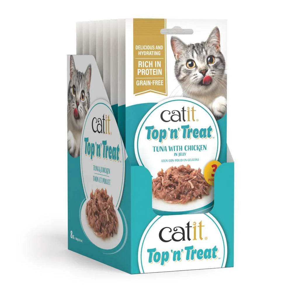 Catit Top n Treat Tuna & Chicken 8 Pack (24x60g)