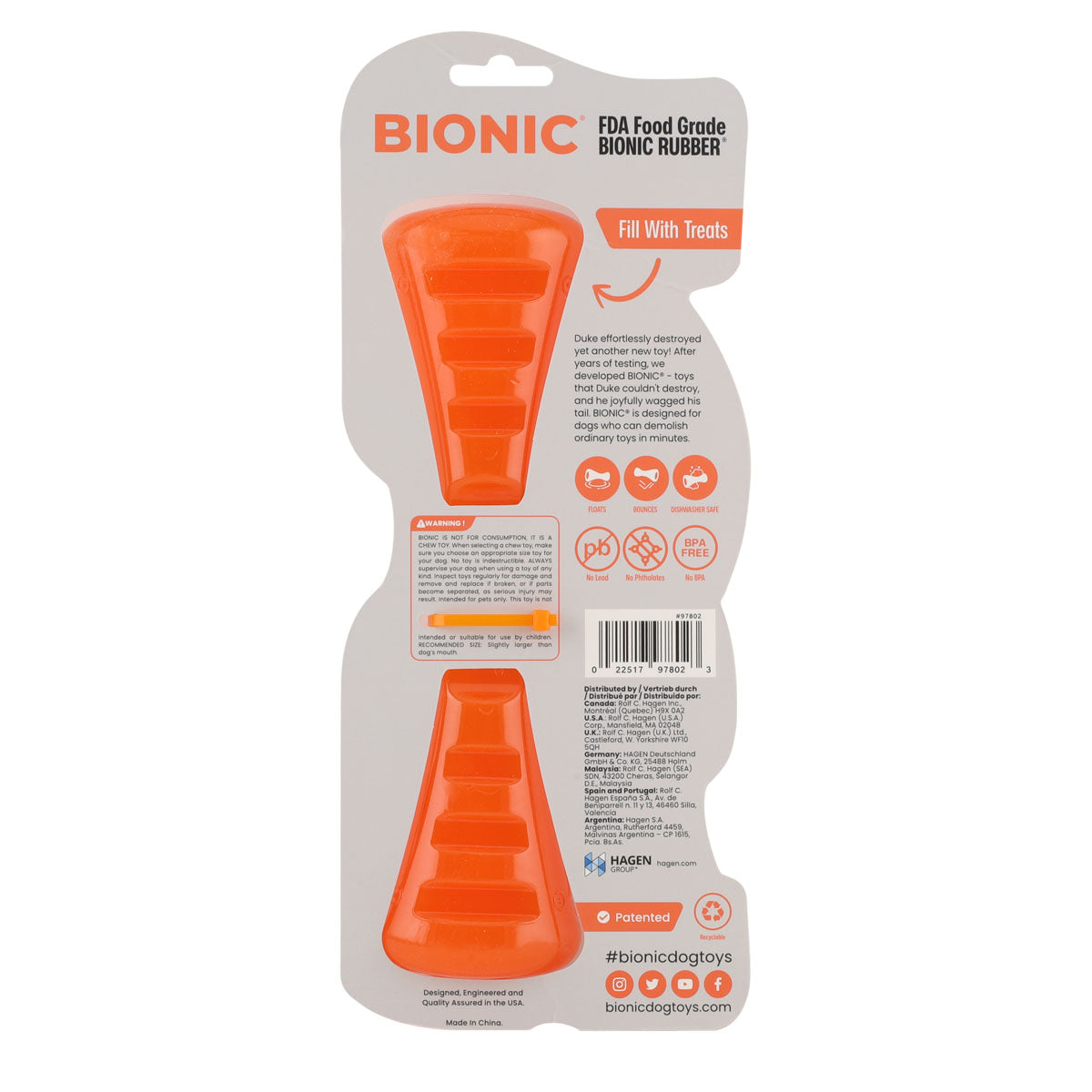 BIONIC Urban Stick Dog Toy 3 Sizes