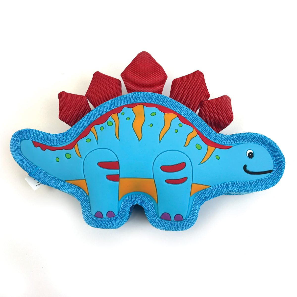 Happy Pet TPR Dinosaur Dog Toy - Sky Stegosaurus