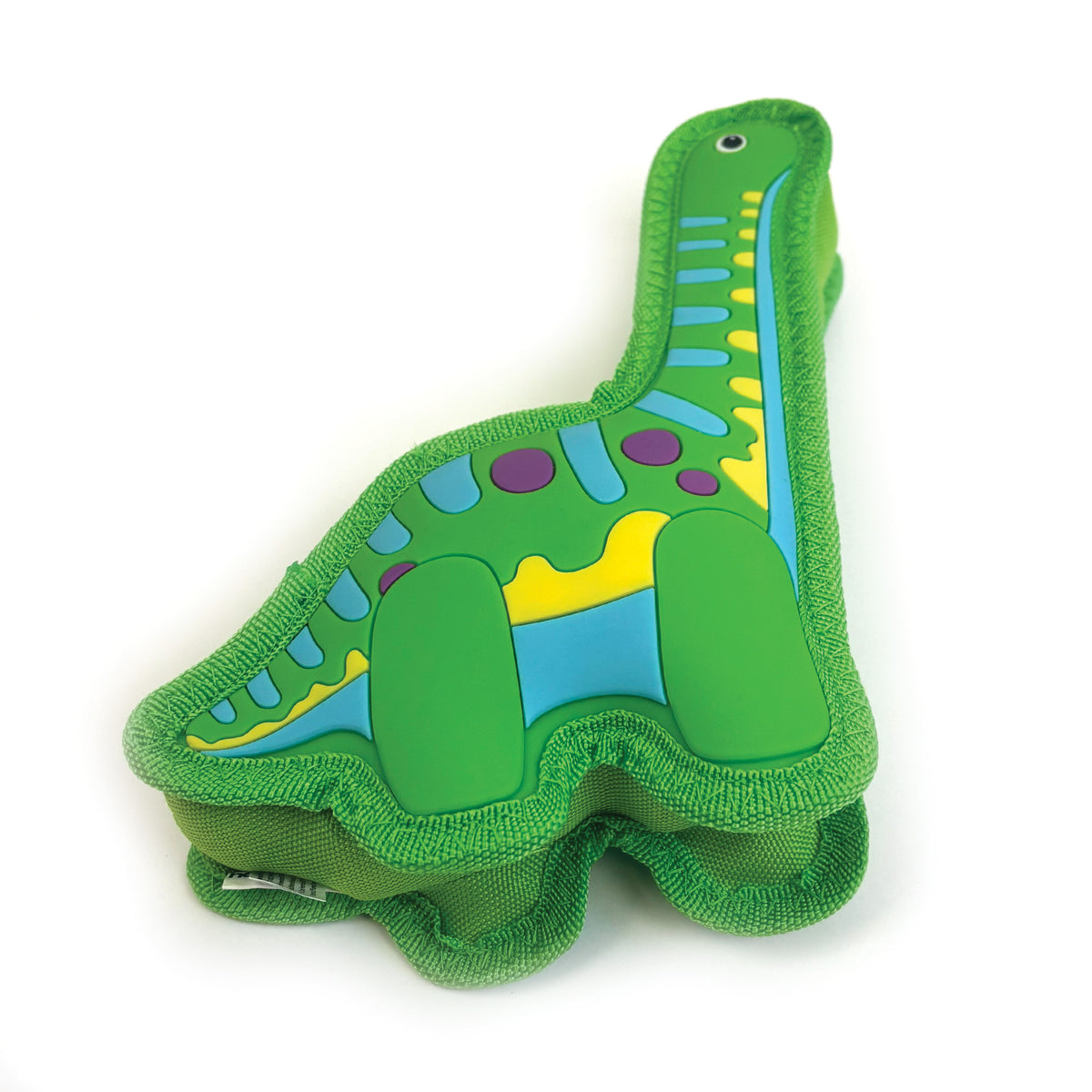 Happy Pet TPR Dinosaur Dog Toy - Olive Brachiosaurus