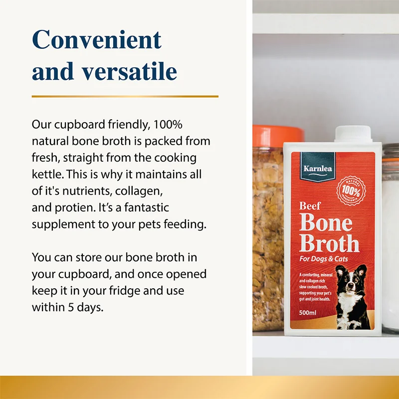 Karnlea Chicken Bone Broth for Dogs and Cats 500ml