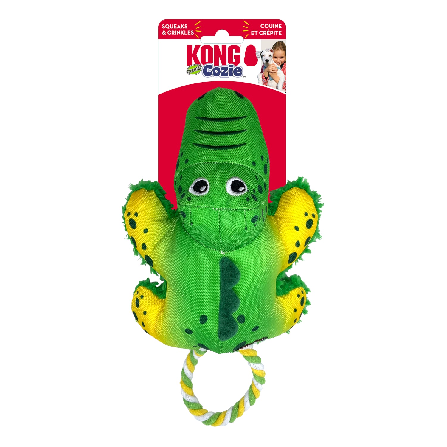 KONG Cozie Tuggz Alligator