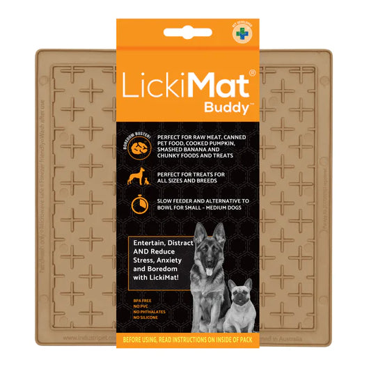 LickiMat Dog Lick Mats Slow Feeders Classic Buddy 10 Colours