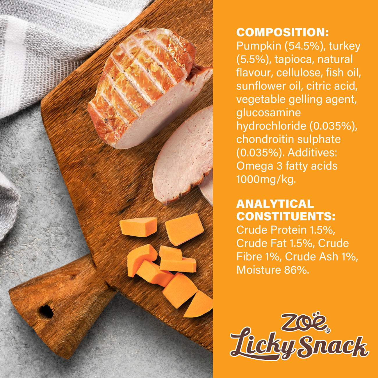 Zoë Licky Snack Pumpkin & Turkey 85g