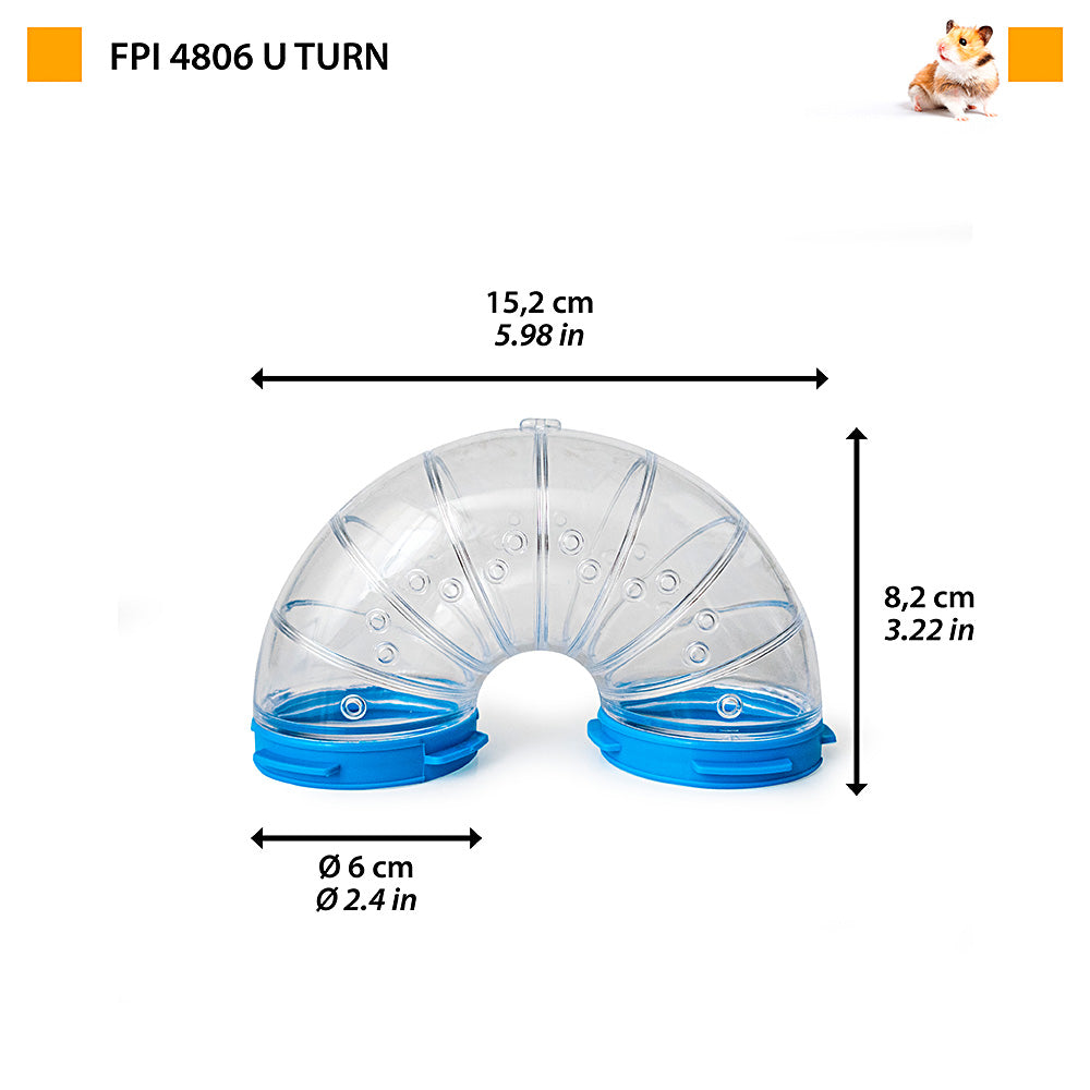 Ferplast Hamster Cage Accessories Tube U Turn FPI 4806