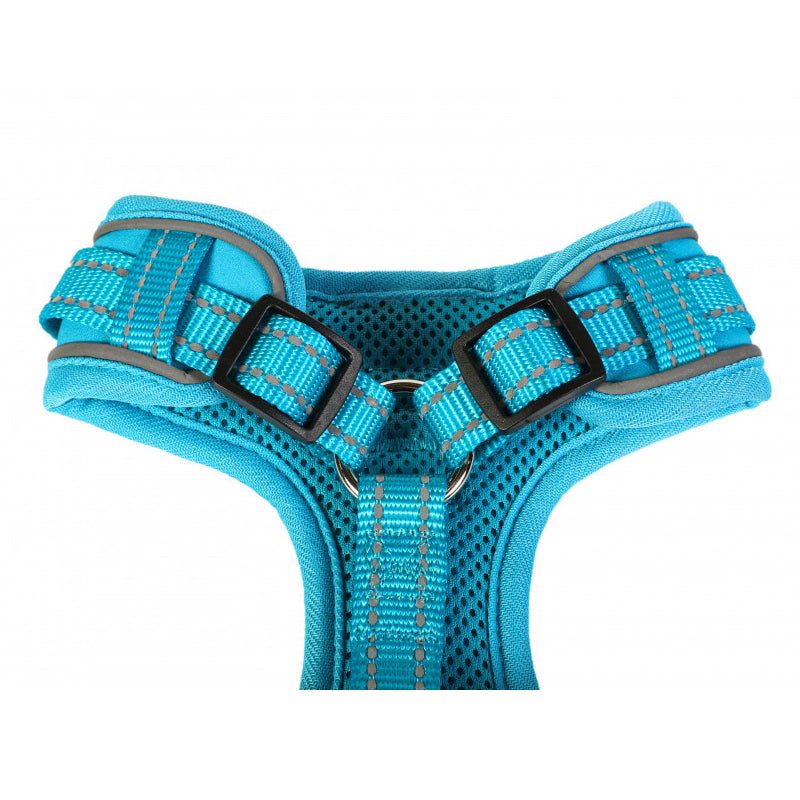 Doodlebone Adjustable Airmesh Dog Harnesses Aqua 5 Sizes