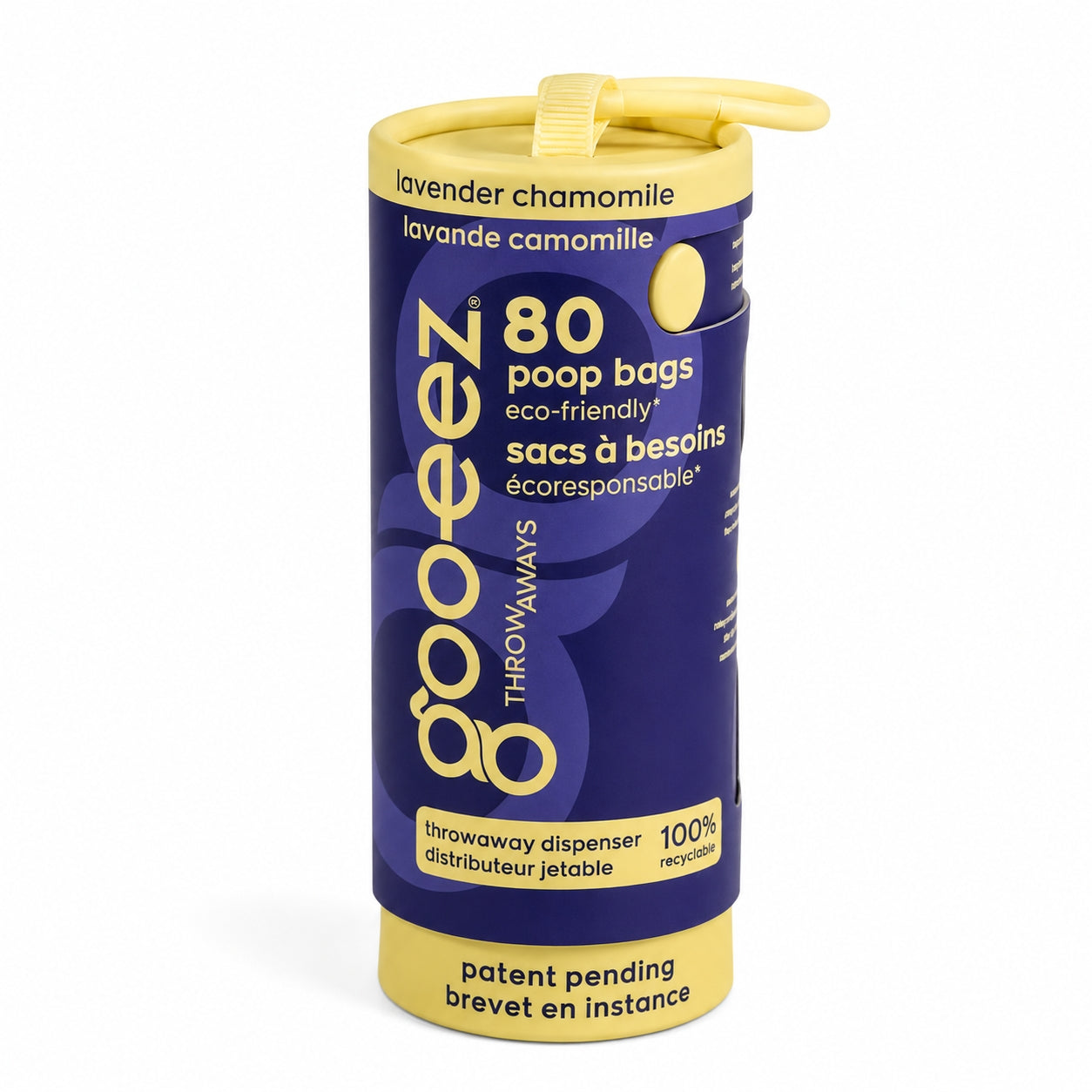 Goo-eez Dog Poo Bag Dispenser - Lavender Chamomile (80 Bags)