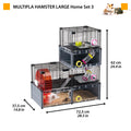 Ferplast Multipla Large Hamster Cage with Accessories