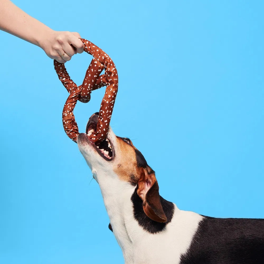 BARK Paula'S Park Slope Pretzel Rope Dog Toy