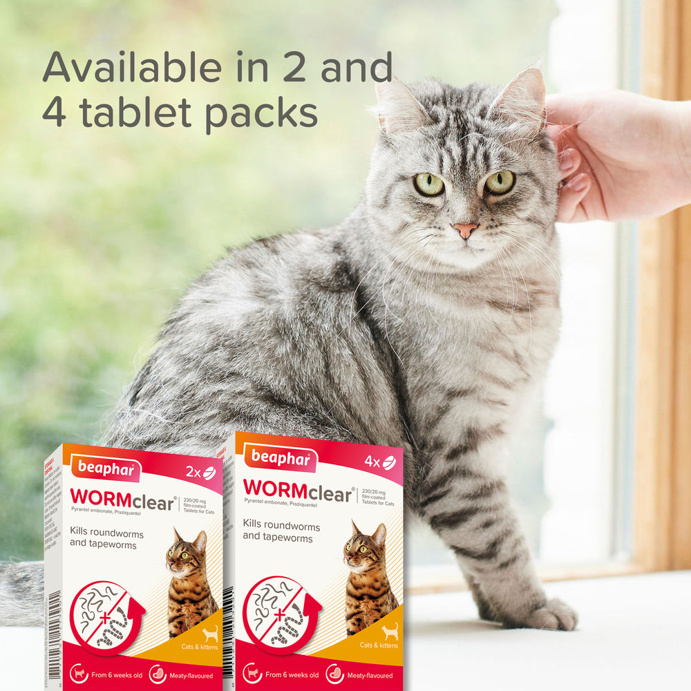 Beaphar WORMclear for Cats Worming Tablets x 2