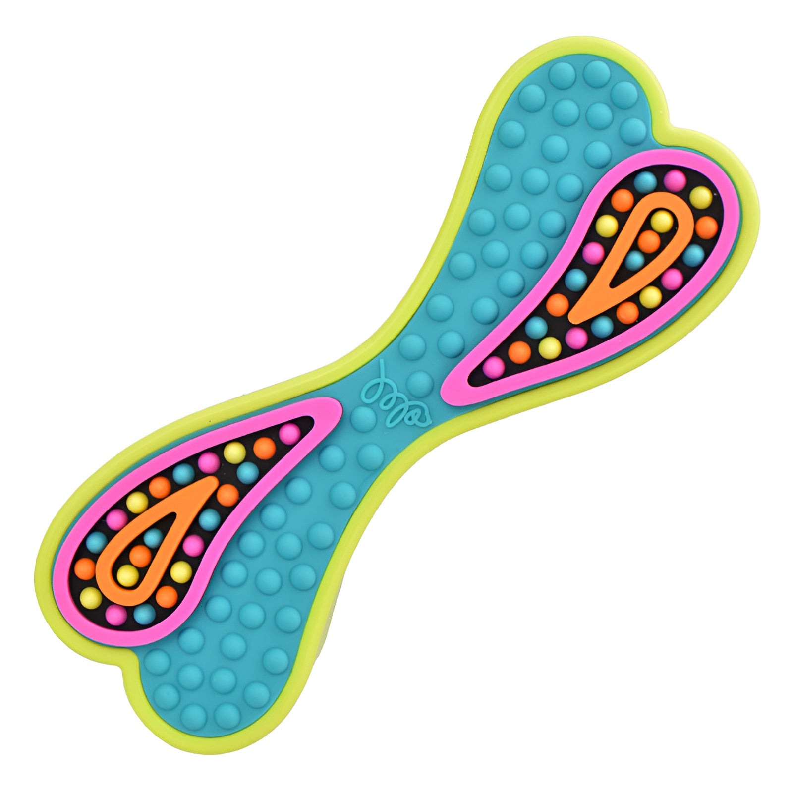 Happy Pet Groovers TPR Rubber Bone Dog Toy