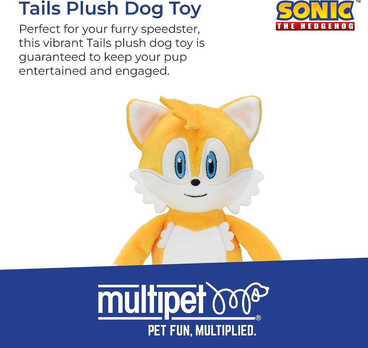 Multipet Sonic the Hedgehog Plush Dog Toy - Tails