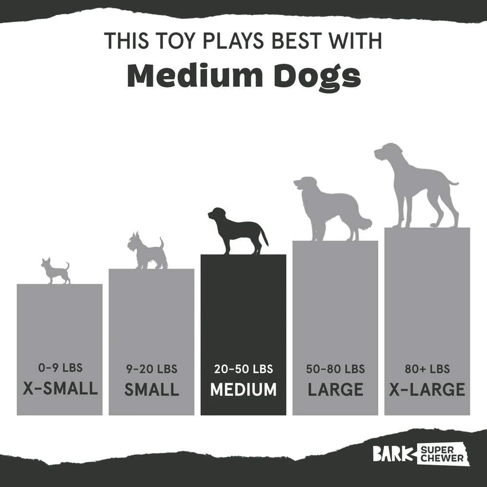 BARK Crocness Monster Super Chewer Dog Toy