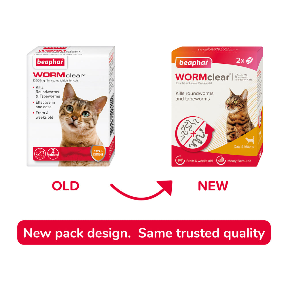 Beaphar WORMclear for Cats Worming Tablets x 2