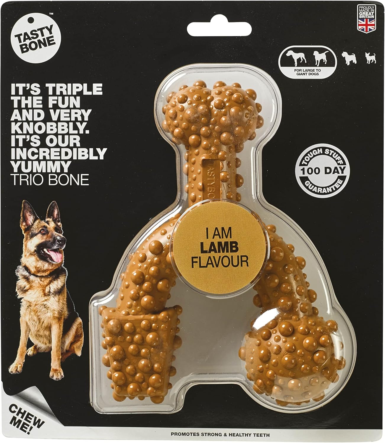 TastyBone TRIO Tough Nylon Dog Chews for Large Dogs 5 Flavours