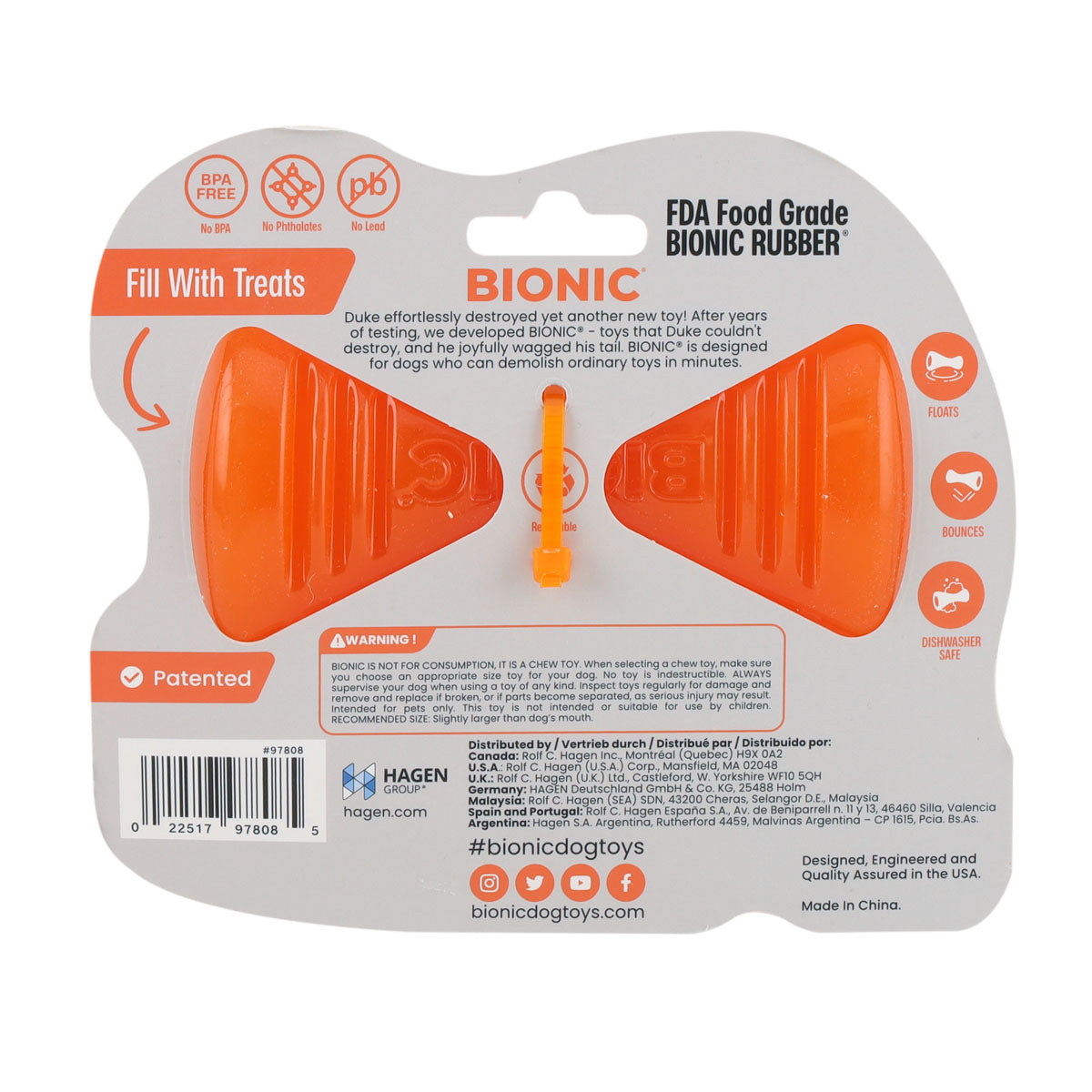 BIONIC Bone Dog Toy 3 Sizes