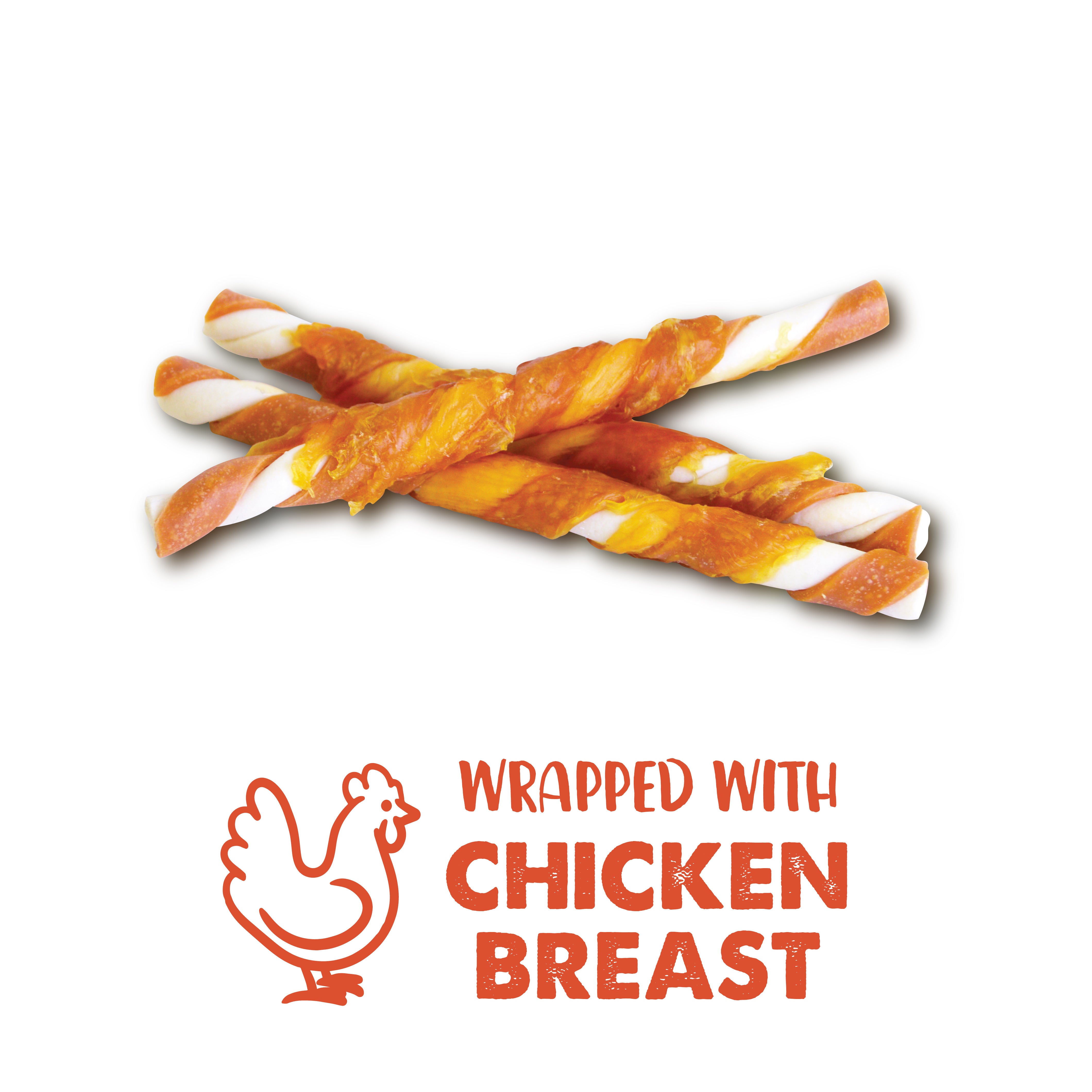 Zeus Better Bones Chicken Twists Wrapped with Chicken 27pk
