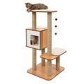 Catit Cat Furniture Vesper High Base Walnut