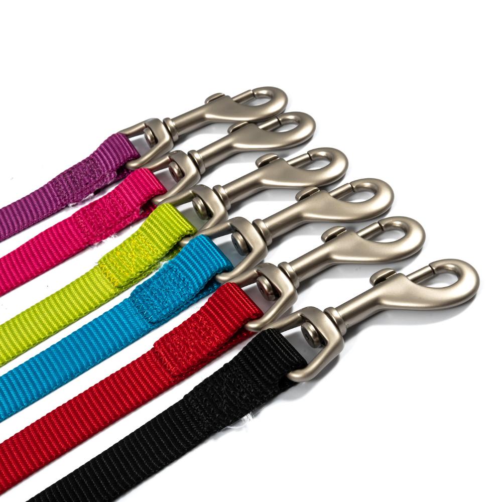 Ancol Viva Nylon Dog Lead with Neoprene Padded Handle Black 4 Sizes