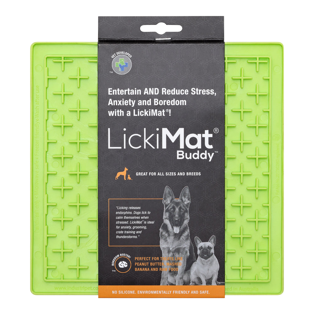 LickiMat Dog Lick Mats Slow Feeders Classic Buddy 10 Colours