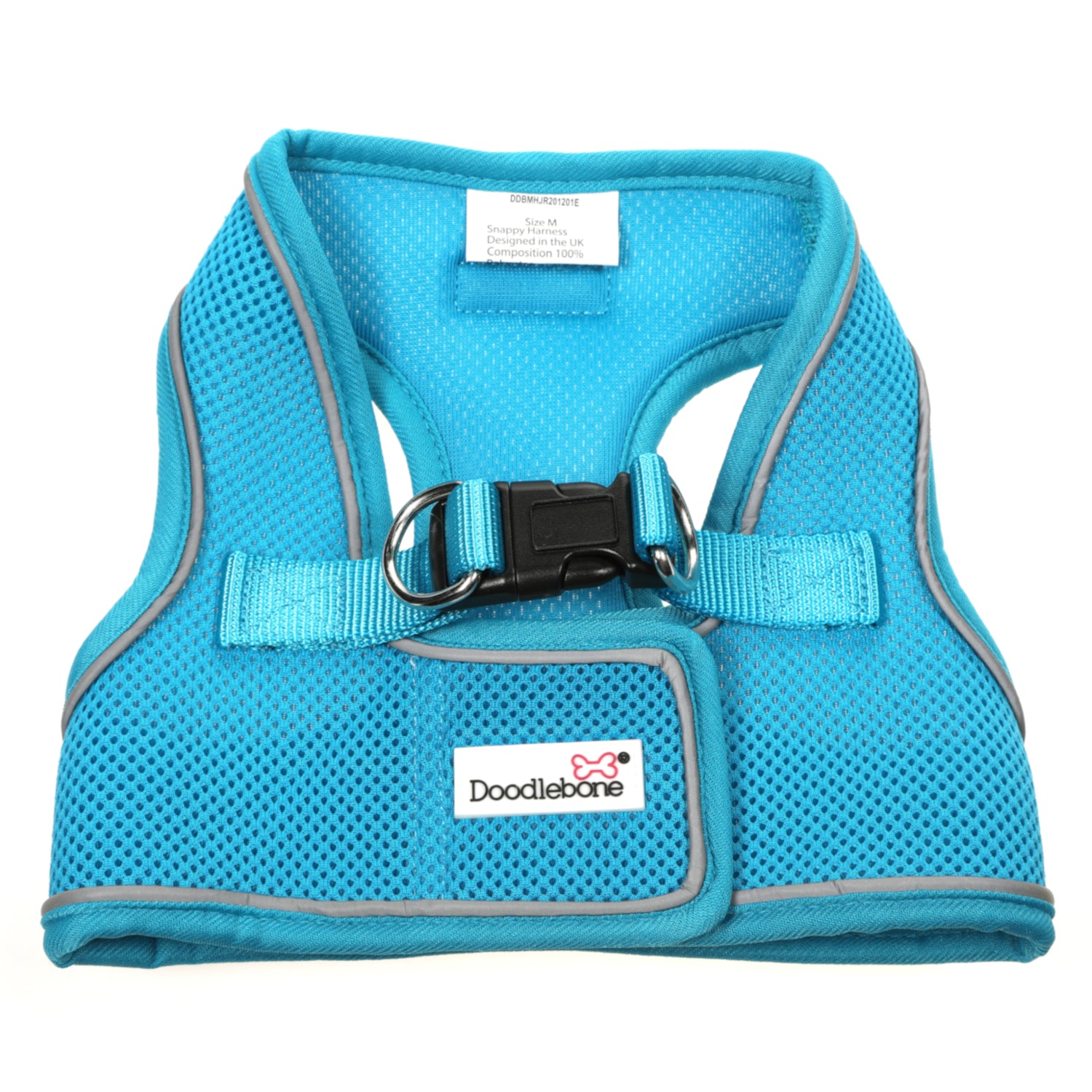 Doodlebone Originals Snappy Dog Harness Aqua 7 Sizes