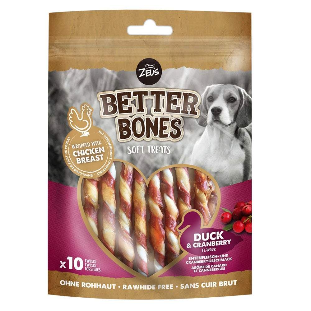 Zeus Better Bones Duck Twists with Wrapped Chicken