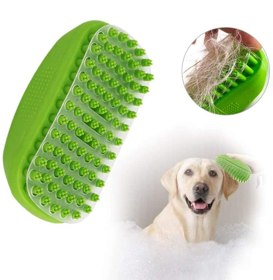 Pet Grooming Massage Brush Short or Long Hair 2 Colours