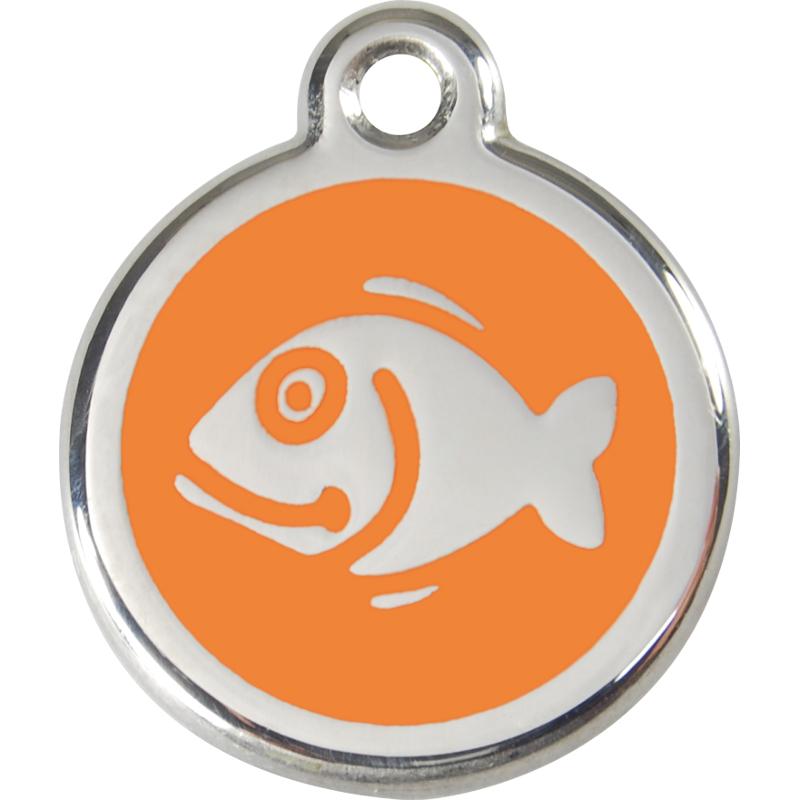 Red Dingo Enamel Cat ID Tags Fish 11 Colours