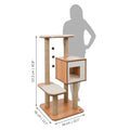 Catit Cat Furniture Vesper High Base Walnut