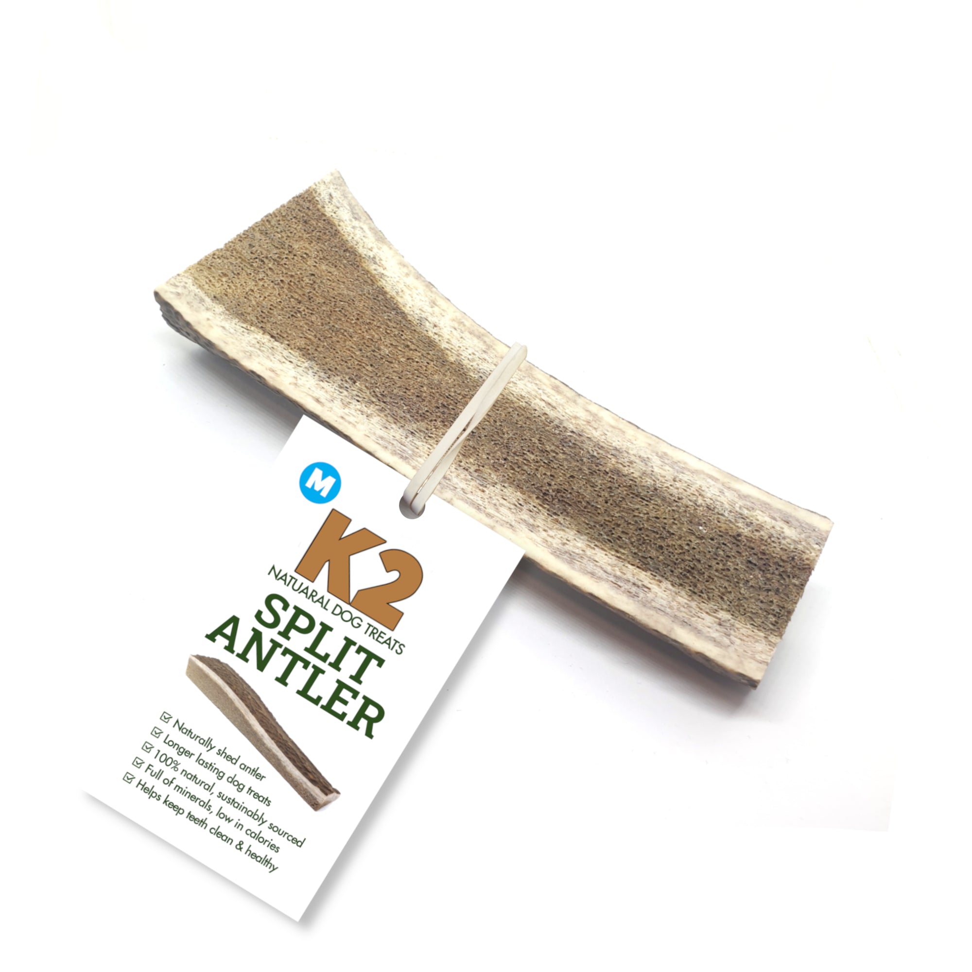 K2 Split Antler 100% Natural Dog Treats Medium 51- 80g