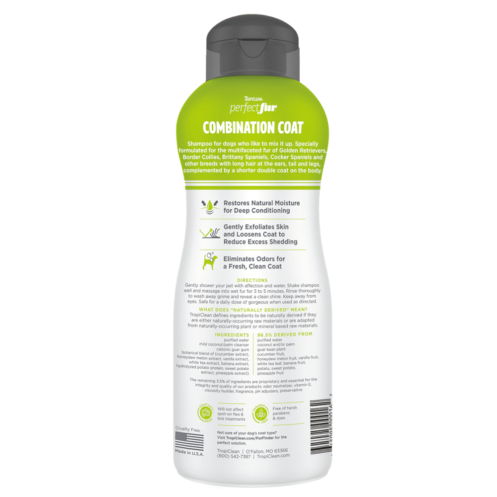 Tropiclean PerfectFur Shampoo for Dogs Combination Coat 473ml