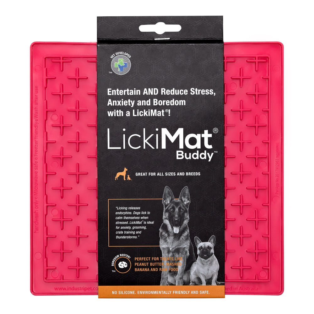 LickiMat Dog Lick Mats Slow Feeders Classic Buddy 10 Colours