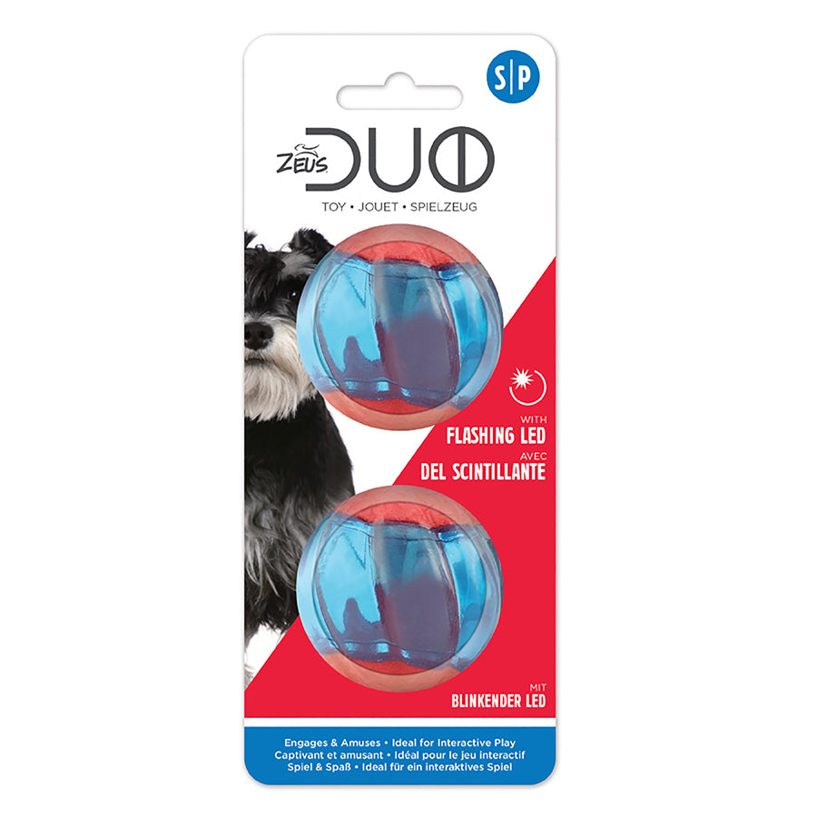 Zeus Duo Balls with LED Lighting 2Pk 2 Sizes